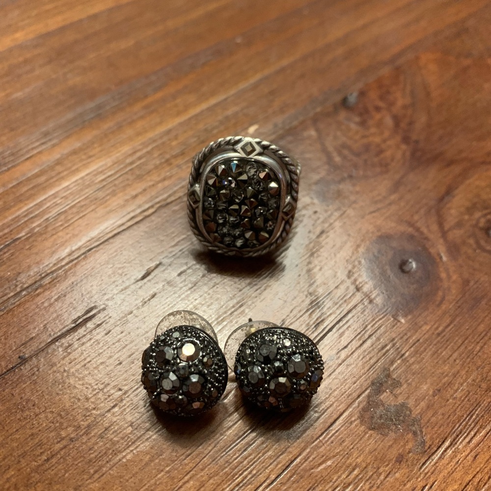 Barse Ring and earrings set